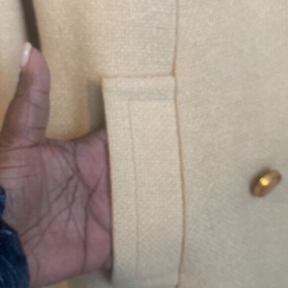 Vintage Double Breasted Camel Coat S - Picture 5 of 12